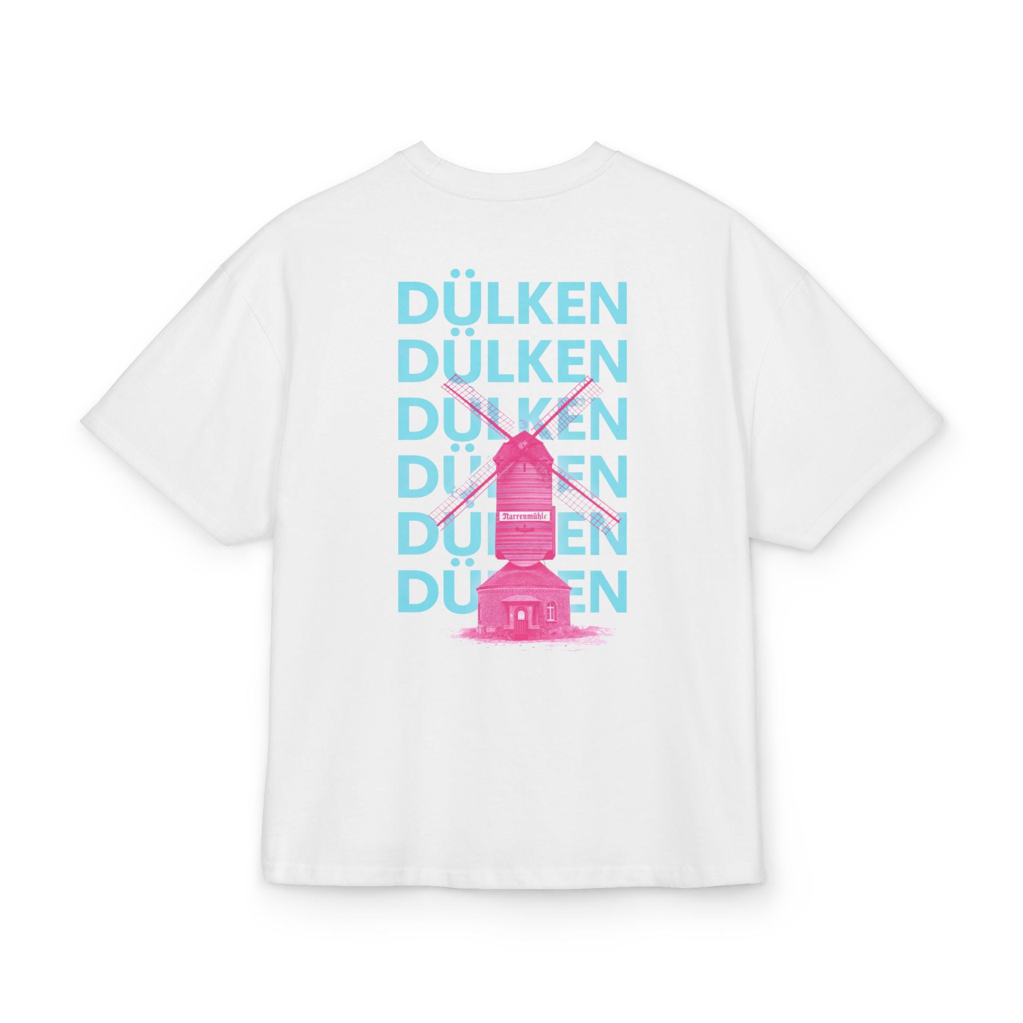 Dülken Narrenmühle Neon Graphic Heavy Oversized T-Shirt – Wear your City Kollektion | ORGNL Fabrics