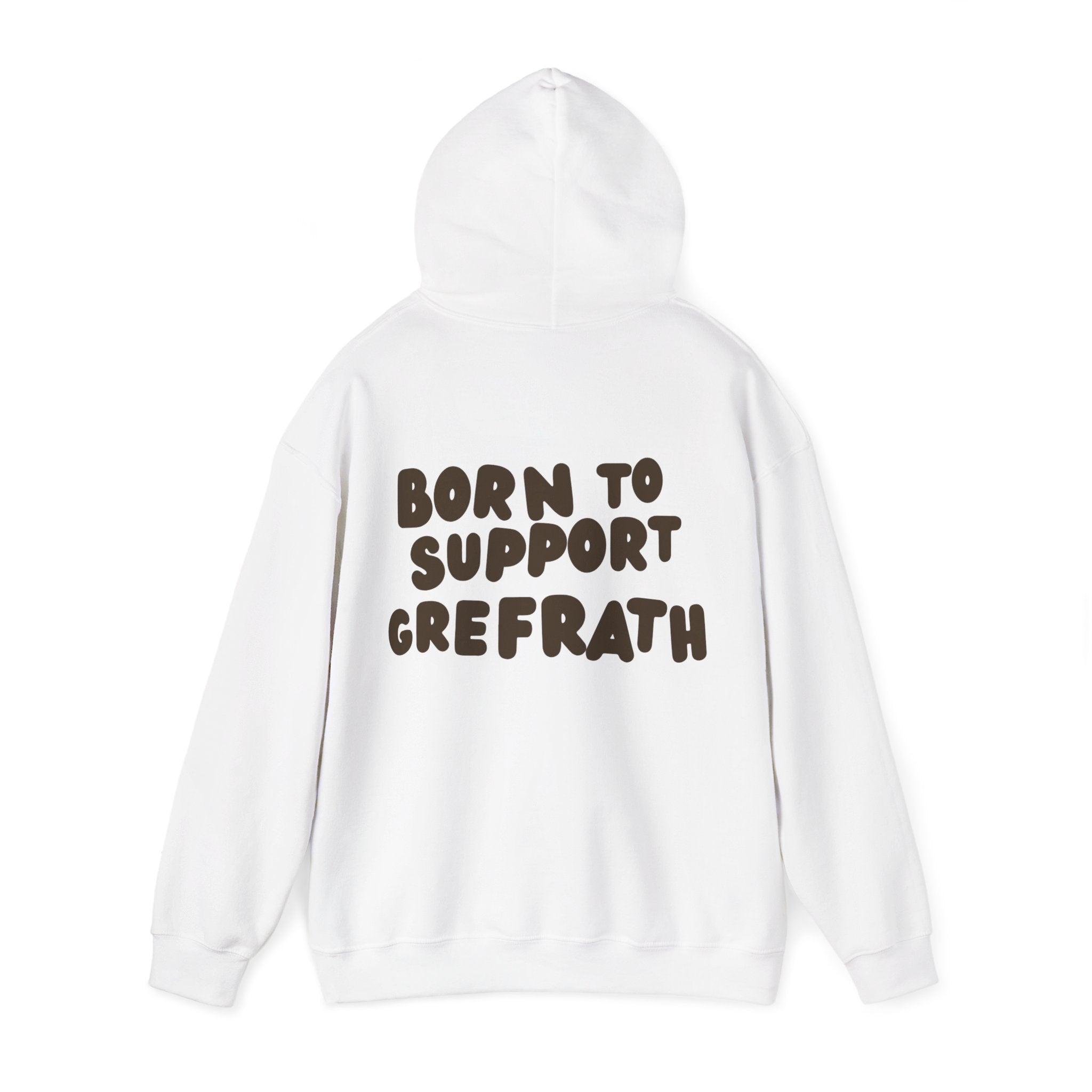 Born to Support Grefrath Hoodie Backprint – Wear your City Kollektion | ORGNL Fabrics