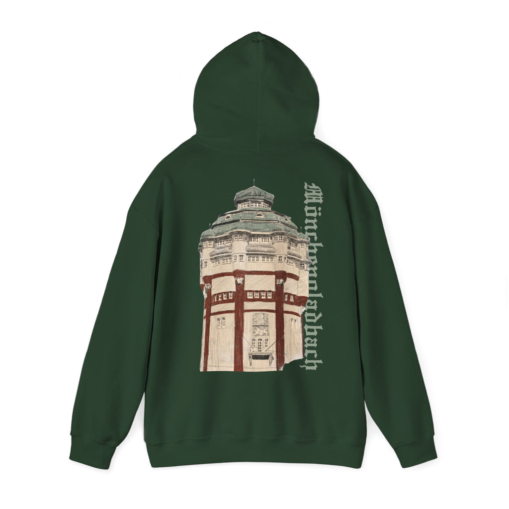 Mönchengladbach Wasserturm Hoodie Backprint – Wear your City Kollektion | ORGNL Fabrics