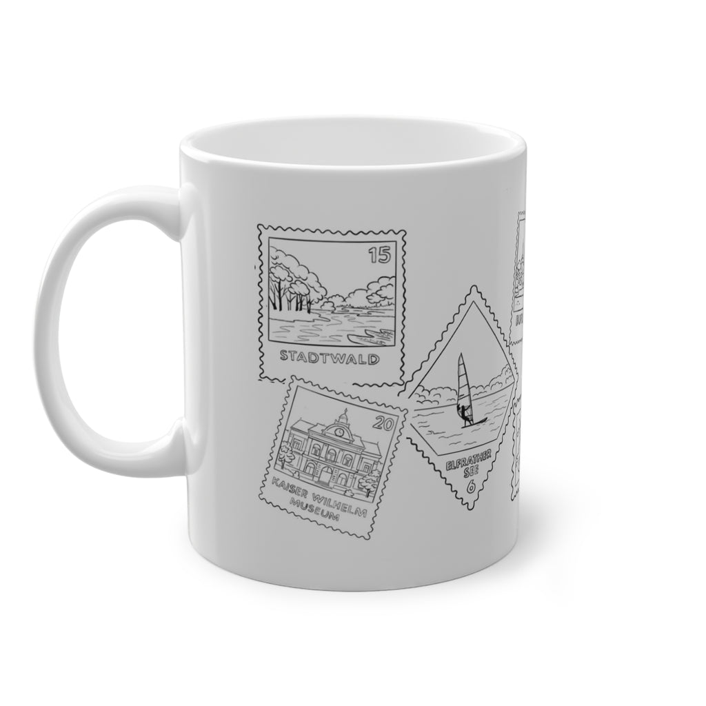 Krefeld Briefmarken Tasse – Krefeld Home & Living Kollektion | ORGNL Fabrics