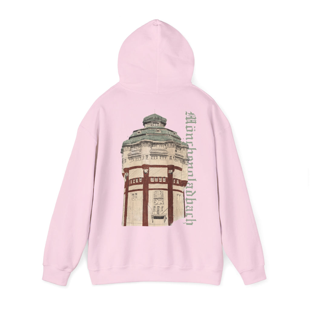 Mönchengladbach Wasserturm Hoodie Backprint – Wear your City Kollektion | ORGNL Fabrics