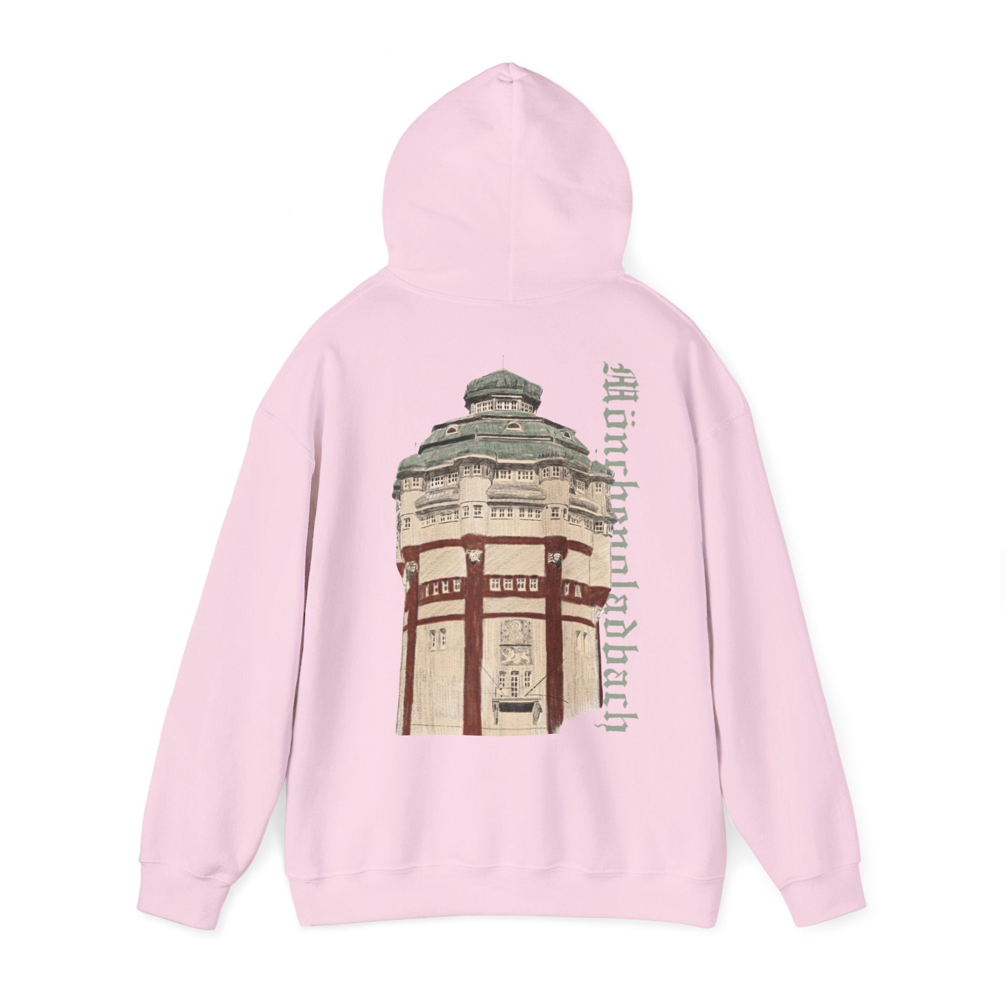 Mönchengladbach Wasserturm Hoodie Backprint – Wear your City Kollektion | ORGNL Fabrics