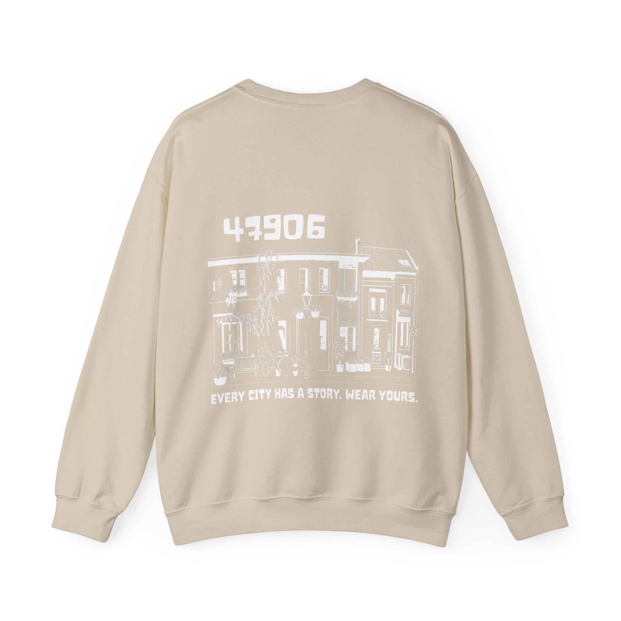 47906 Kempen Altstadt Crewneck Sweater Backprint – Wear your City Kollektion | ORGNL Fabrics