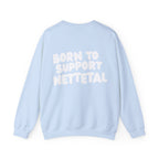 Born to Support Nettetal Crewneck Sweater Backprint – Wear your City Kollektion | ORGNL Fabrics