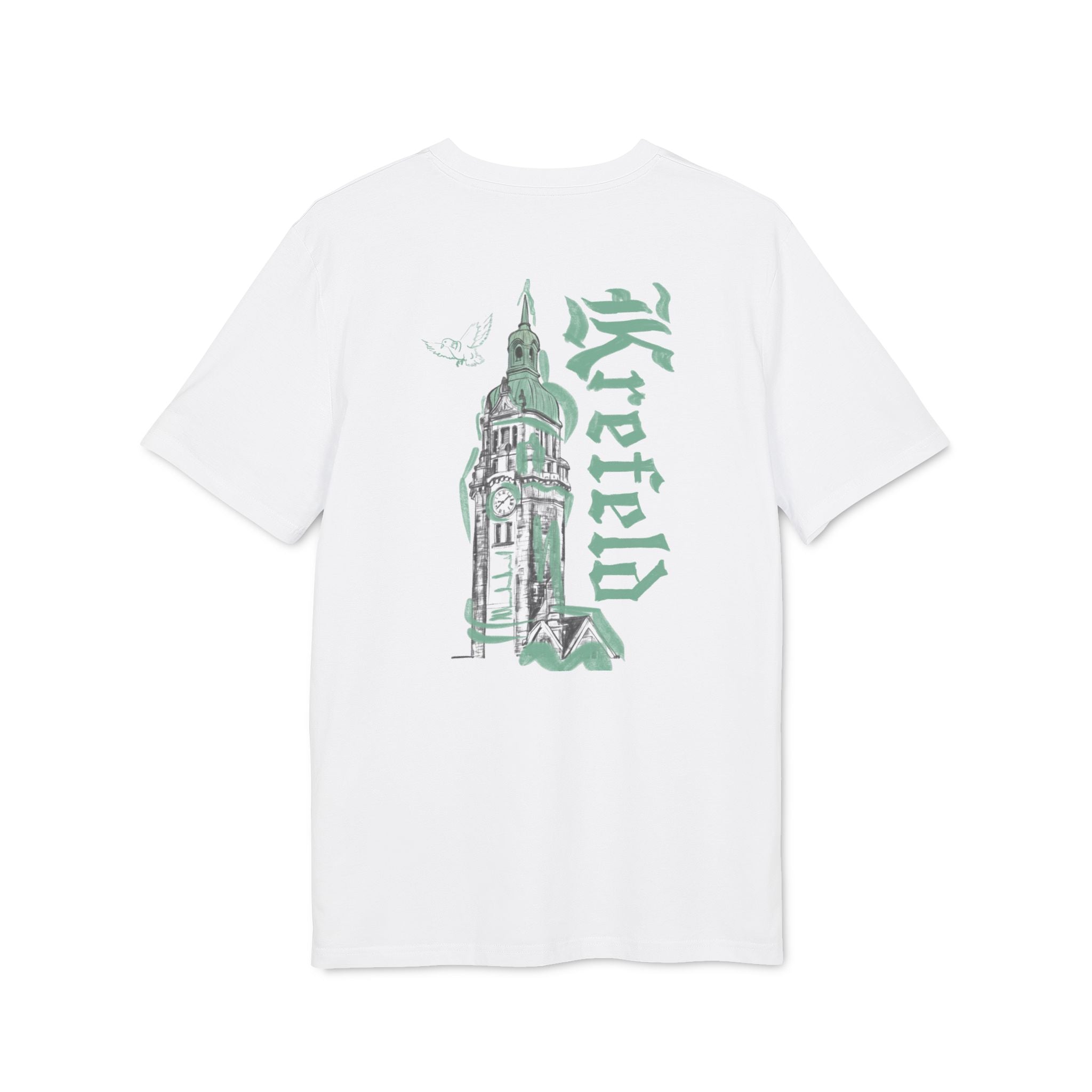 Krefeld HBF Tower Slim Fit T-Shirt Backprint – Wear your City Kollektion | ORGNL Fabrics