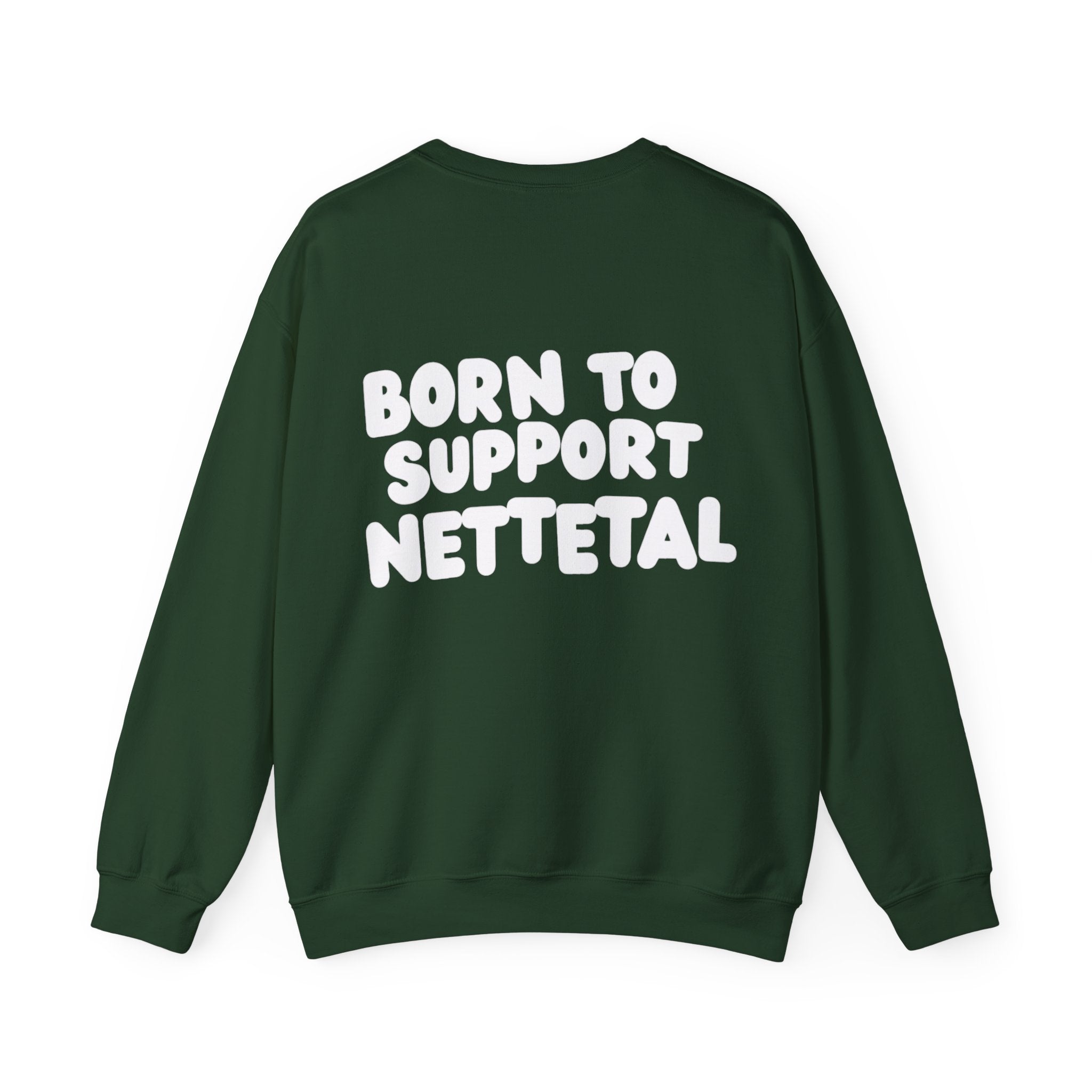 Born to Support Nettetal Crewneck Sweater Backprint – Wear your City Kollektion | ORGNL Fabrics