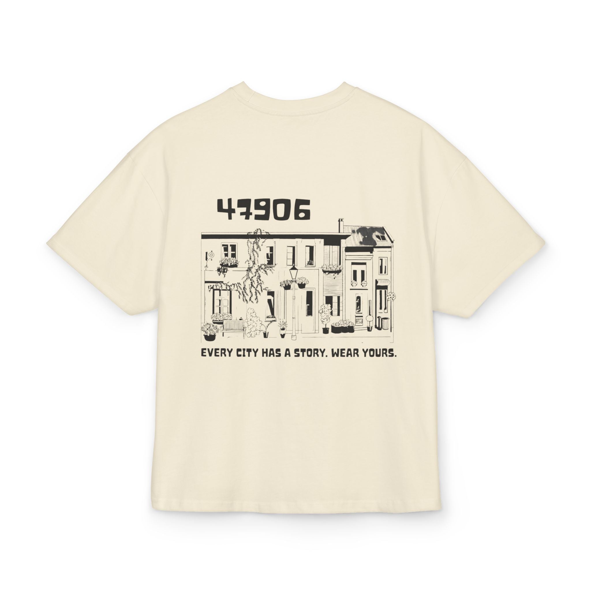 47906 Kempen Altstadt Heavy Oversized T-Shirt Backprint – Wear your City Kollektion | ORGNL Fabrics