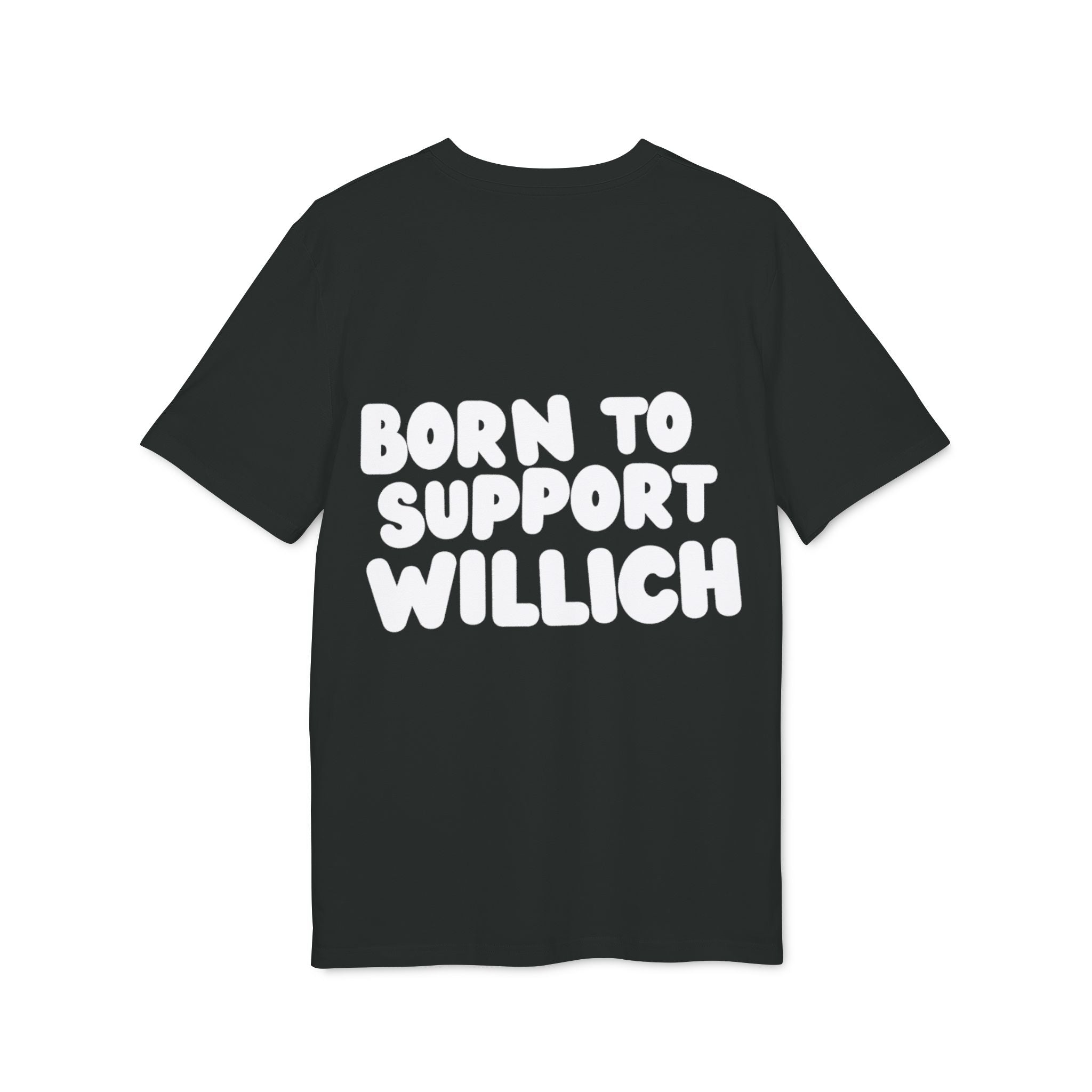 Born to Support Willich Slim Fit T-Shirt Backprint – Wear your City Kollektion | ORGNL Fabrics