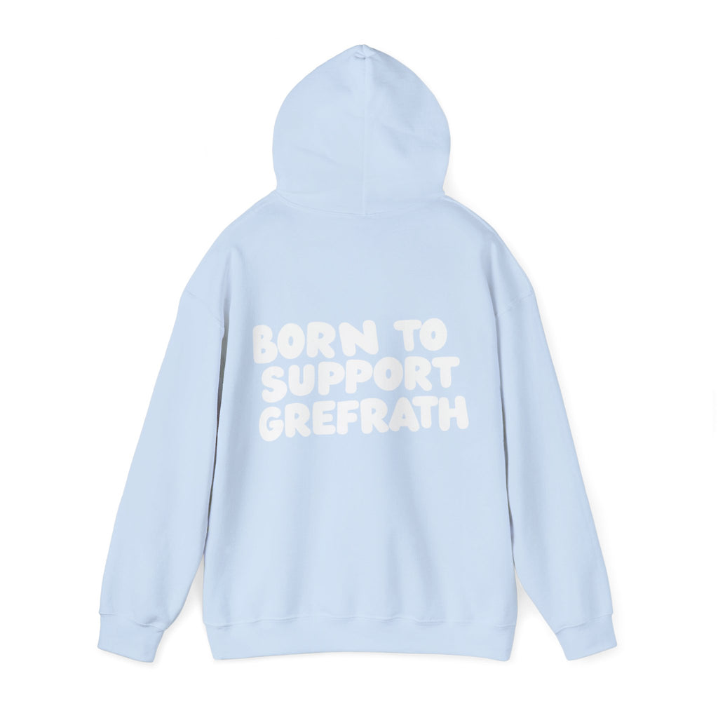 Born to Support Grefrath Hoodie Backprint – Wear your City Kollektion | ORGNL Fabrics