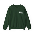 Kahfeld Logo Crewneck Sweatshirt — Minimal White Graphic Sweatshirt
