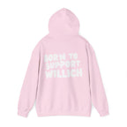 Willich Support Hoodie — "Born to Support Willich" Graphic Hooded Sweatshirt