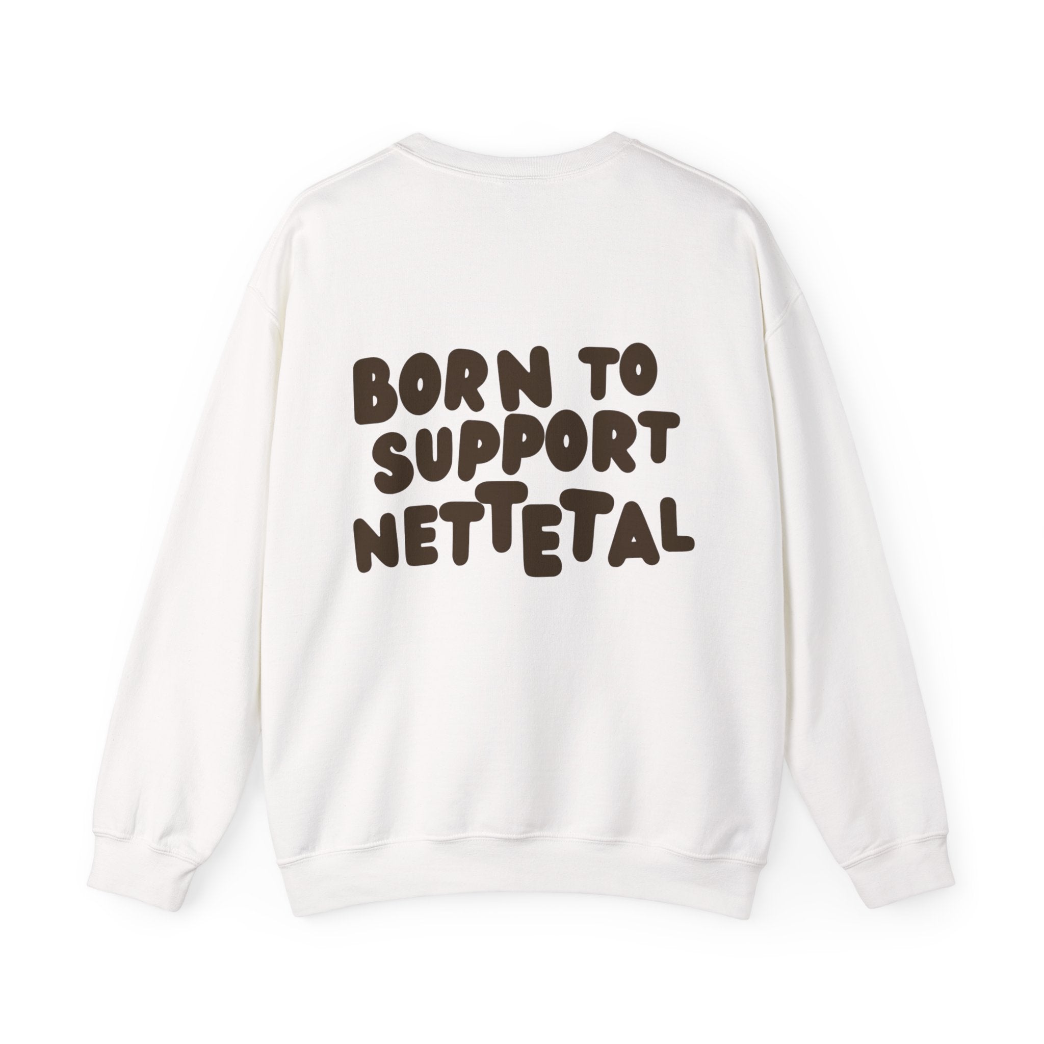 Born to Support Nettetal Crewneck Sweater Backprint – Wear your City Kollektion | ORGNL Fabrics