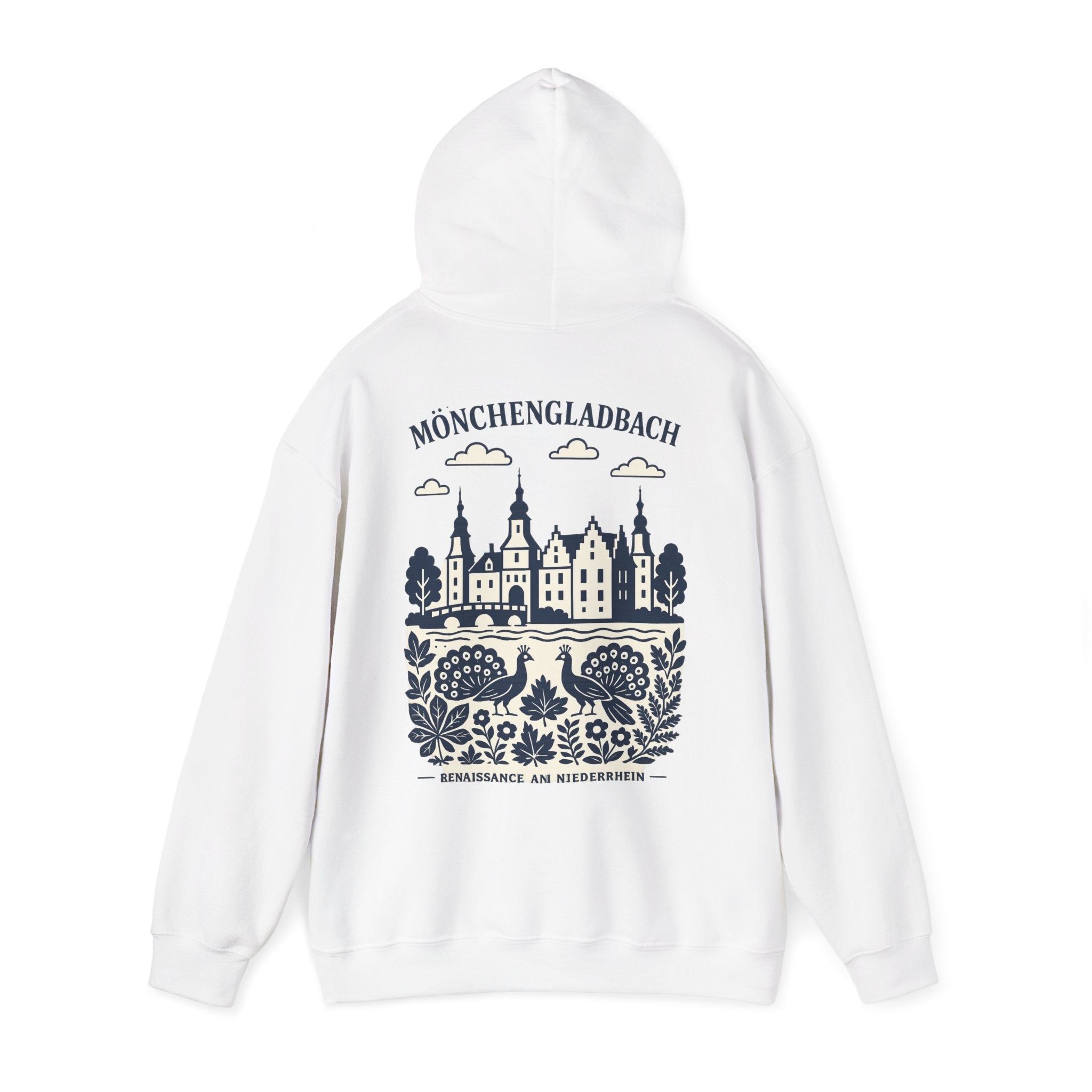 Mönchengladbach Schloss Rheydt Hoodie Backprint – Wear your City Kollektion | ORGNL Fabrics