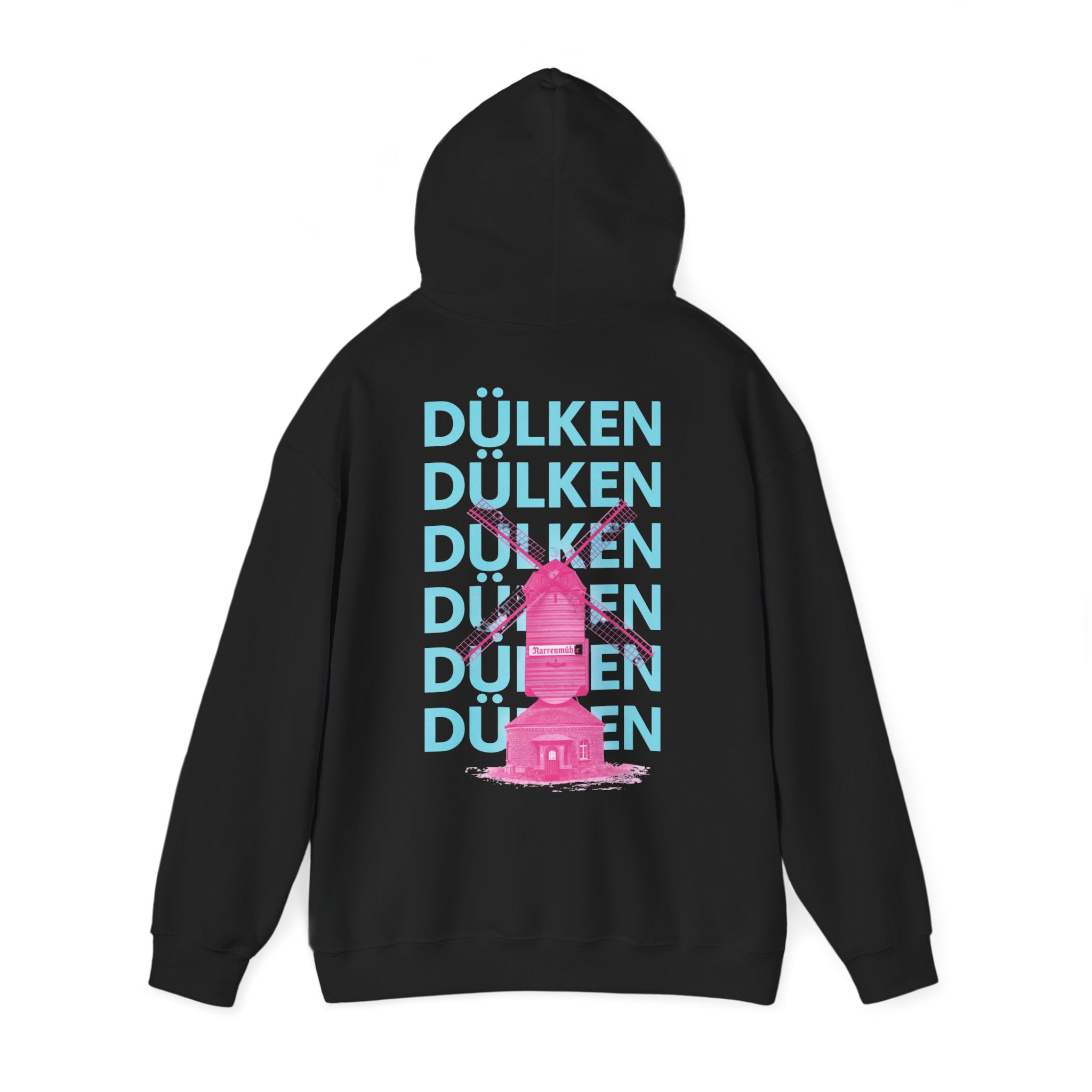 Dülken Narrenmühle Neon Graphic Hoodie – Wear your City Kollektion | ORGNL Fabrics