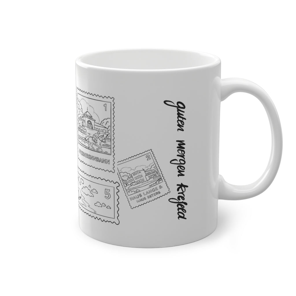 Krefeld Briefmarken Tasse – Krefeld Home & Living Kollektion | ORGNL Fabrics