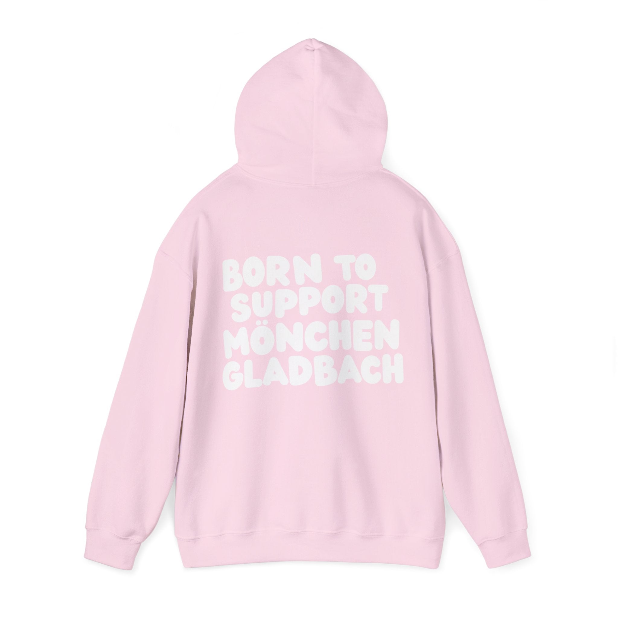 Born to Support Mönchengladbach Hoodie Backprint – Wear your City Kollektion | ORGNL Fabrics