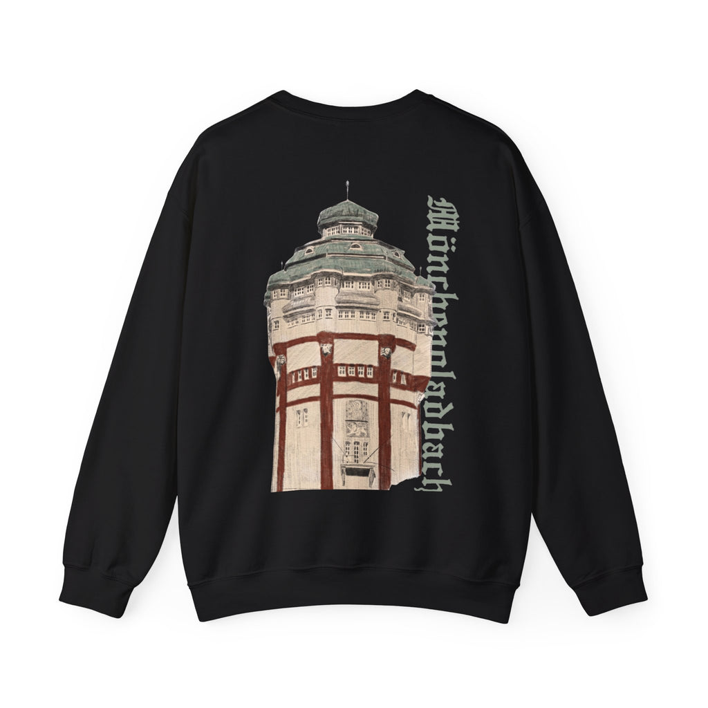 Mönchengladbach Wasserturm Crewneck Sweater Backprint – Wear your City Kollektion | ORGNL Fabrics