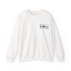 Kahfeld Logo Crewneck Sweatshirt — Minimal White Graphic Sweatshirt