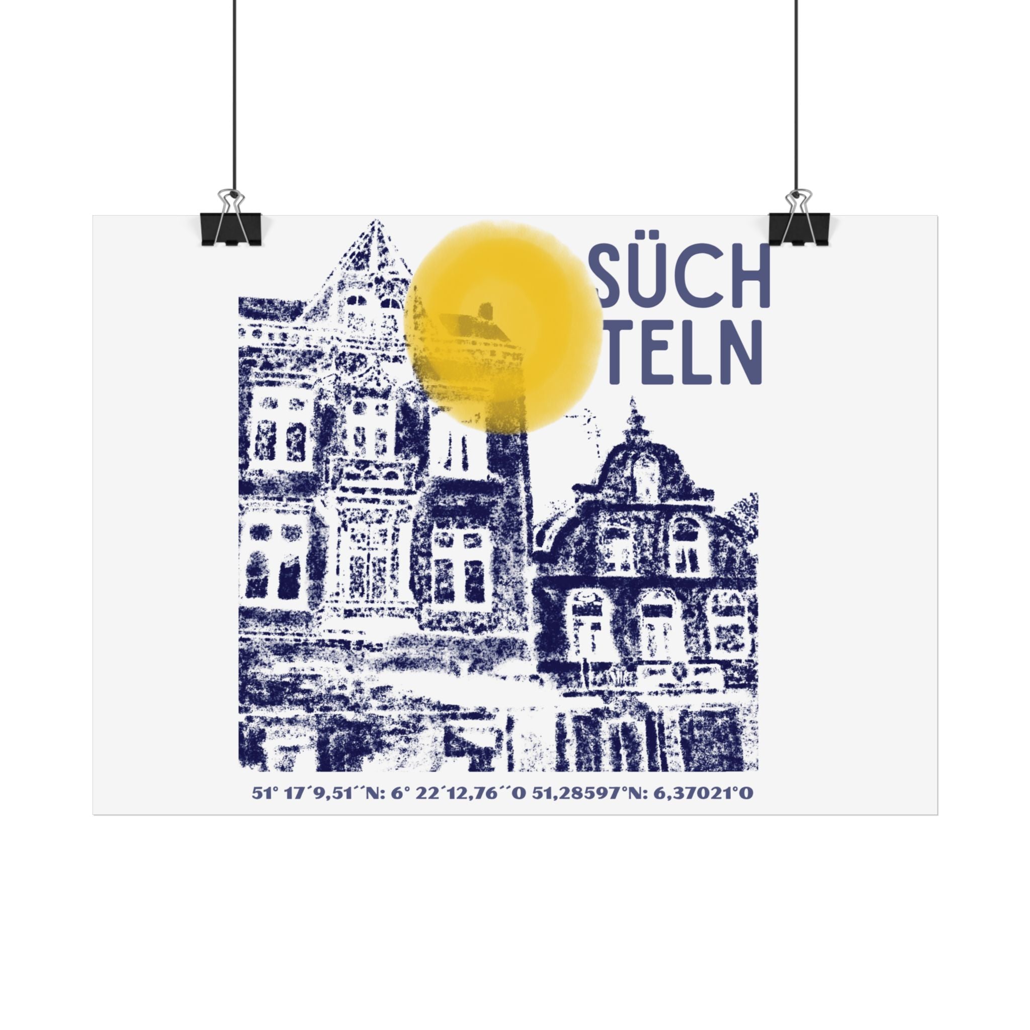 Viersen Süchteln Poster – Home & Living Kollektion | ORGNL Fabrics