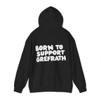 Born to Support Grefrath Hoodie Backprint – Wear your City Kollektion | ORGNL Fabrics