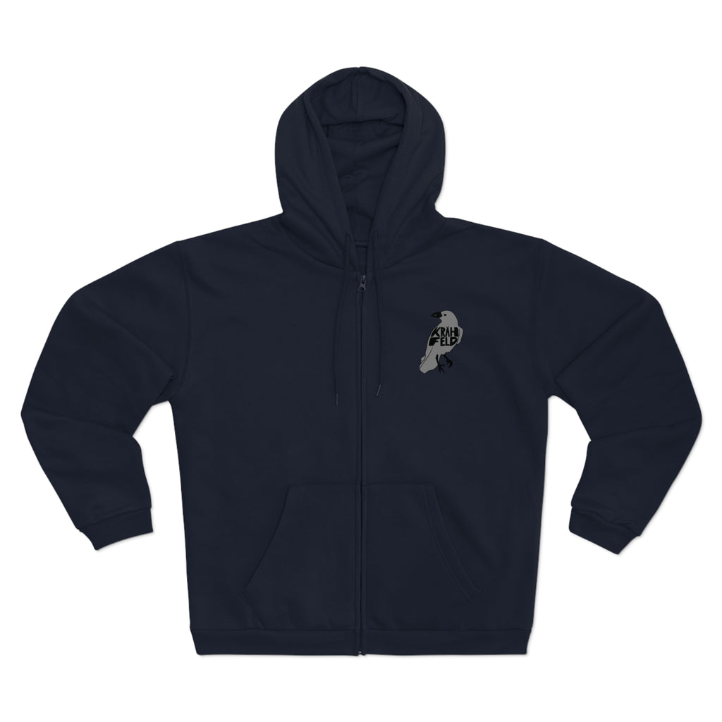 Krähfeld Zip-Hoodie – Krefeld Raben Logo Streetwear | ORGNL Fabrics