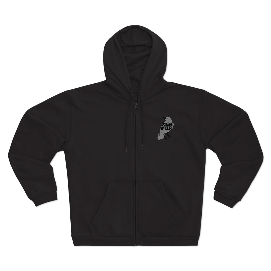 Krähfeld Zip-Hoodie – Krefeld Raben Logo Streetwear | ORGNL Fabrics