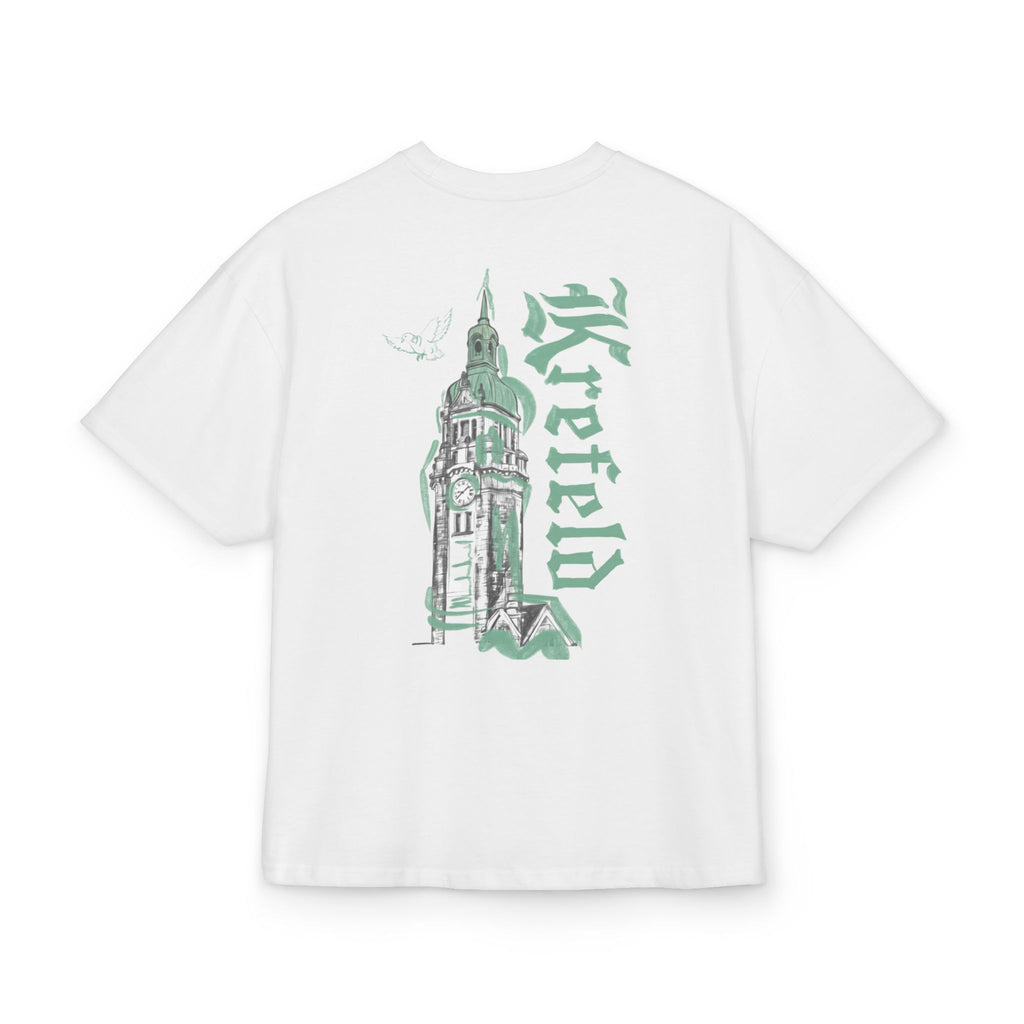 Krefeld HBF Tower Heavy Oversized T-Shirt Backprint – Wear your City Kollektion | ORGNL Fabrics