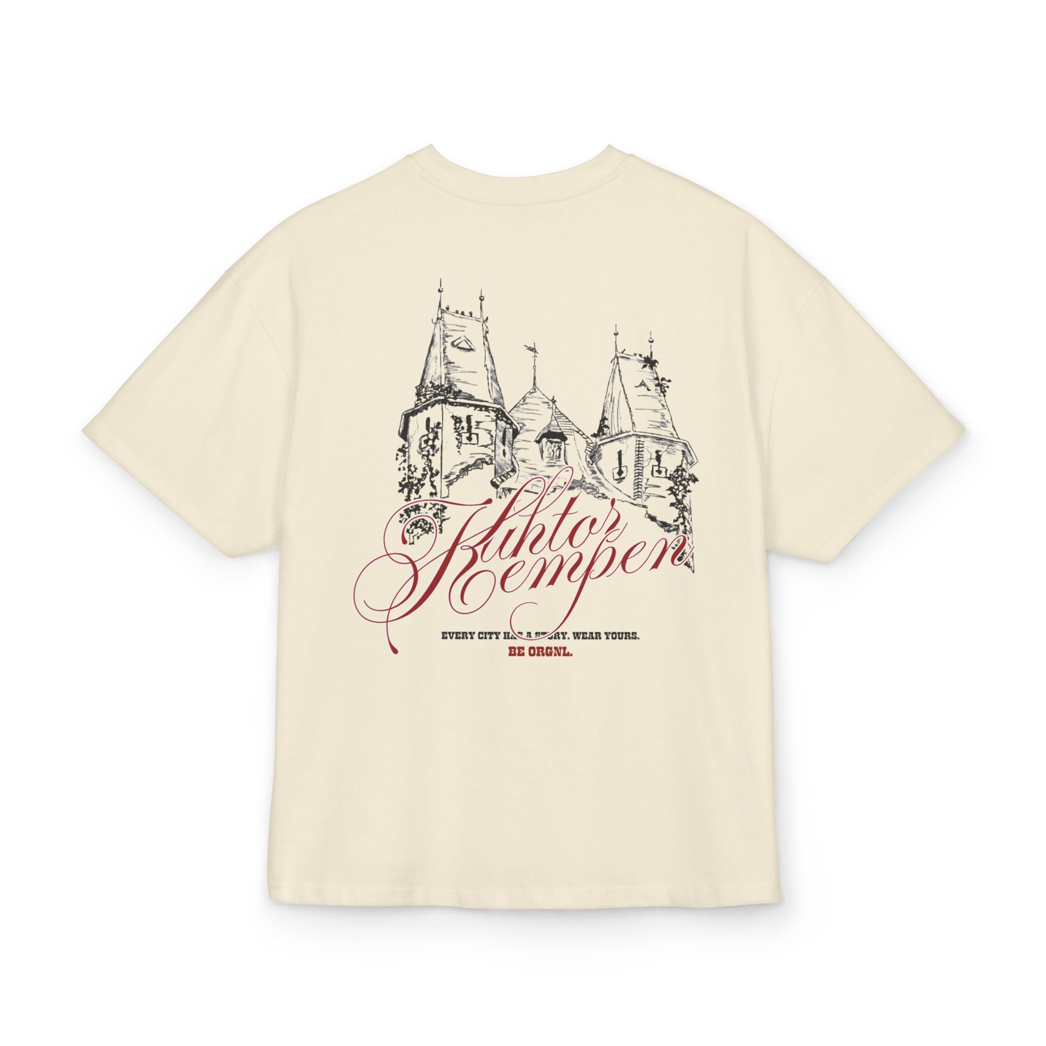 Kuhtor Kempen Heavy Oversized T-Shirt Backprint – Wear your City Kollektion | ORGNL Fabrics