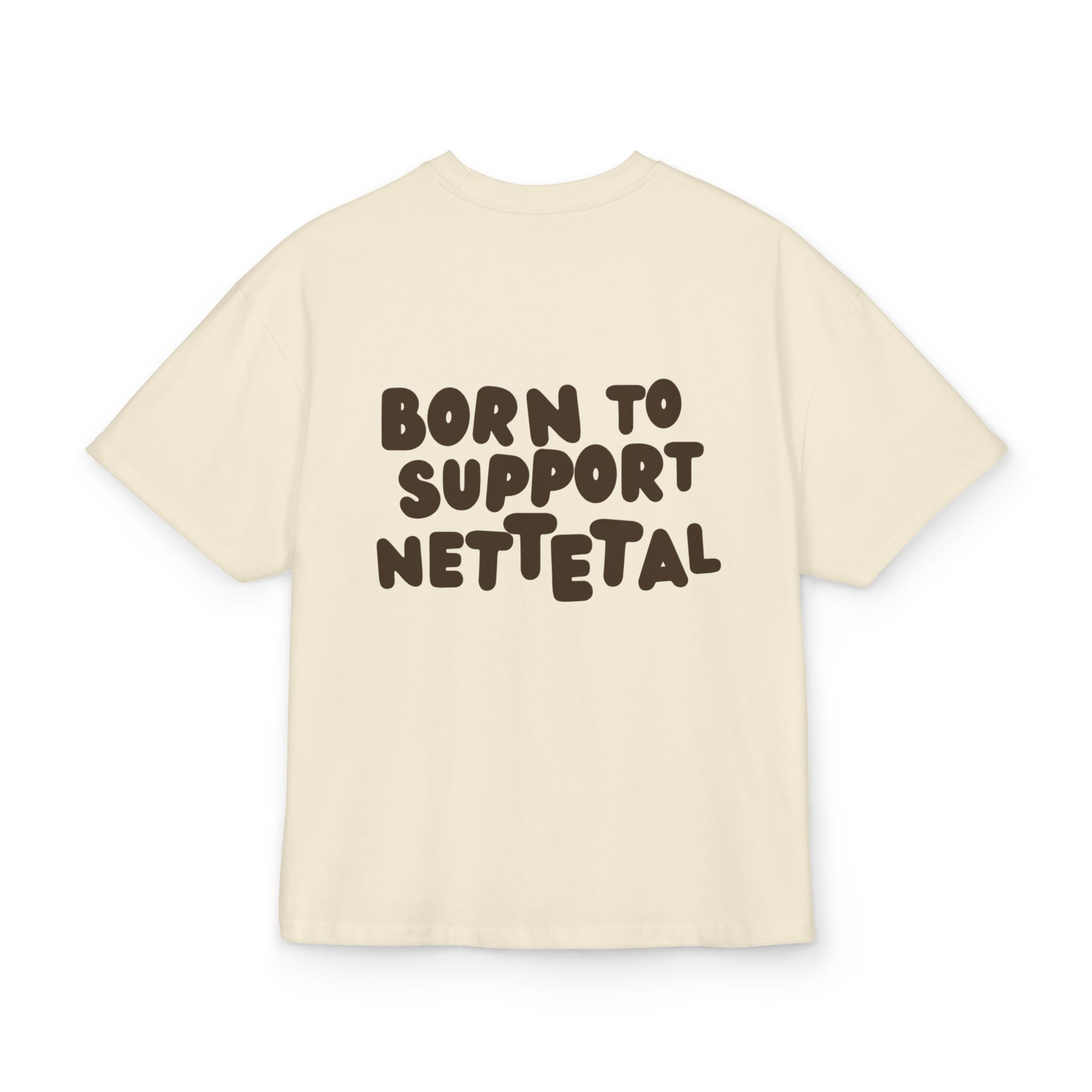 Born to Support Nettetal Heavy Oversized T-Shirt Backprint – Wear your City Kollektion | ORGNL Fabrics
