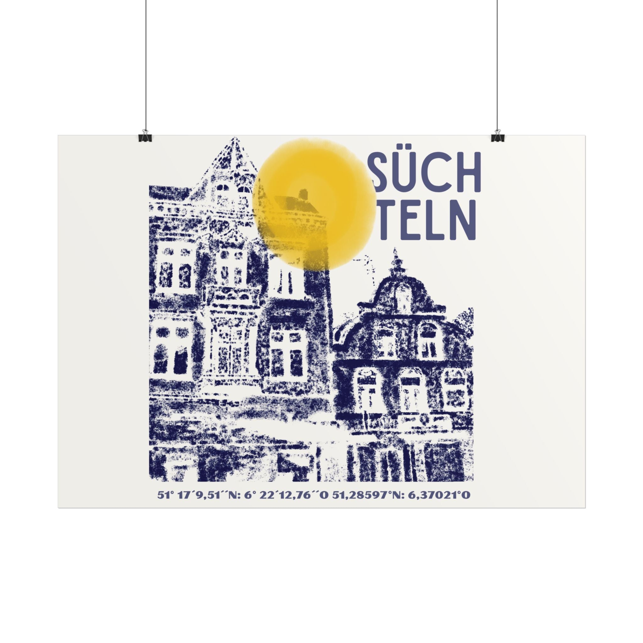 Viersen Süchteln Poster – Home & Living Kollektion | ORGNL Fabrics