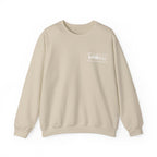 Kahfeld Logo Crewneck Sweatshirt — Minimal White Graphic Sweatshirt