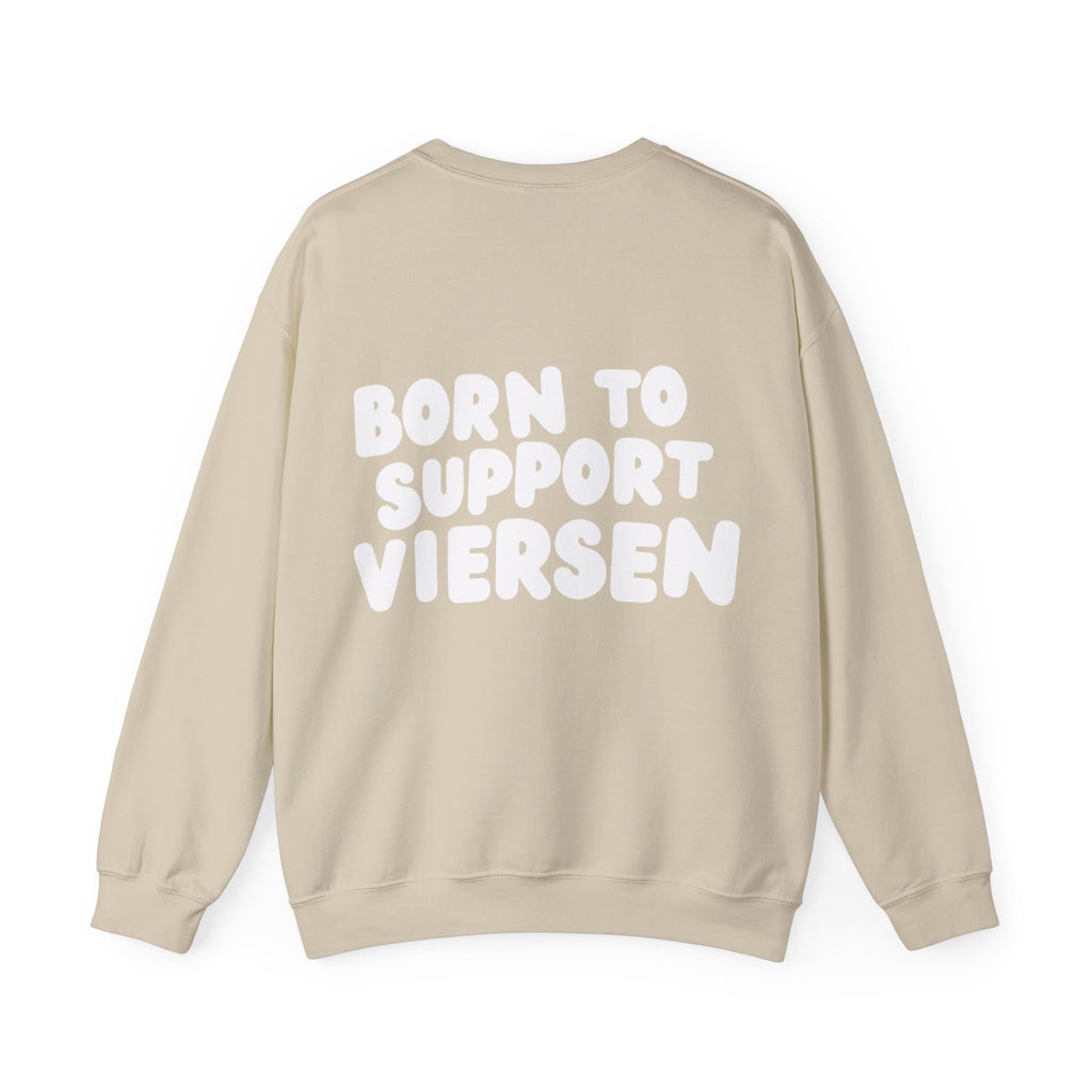 Born to Support Viersen Crewneck Sweater Backprint – Wear your City Kollektion | ORGNL Fabrics