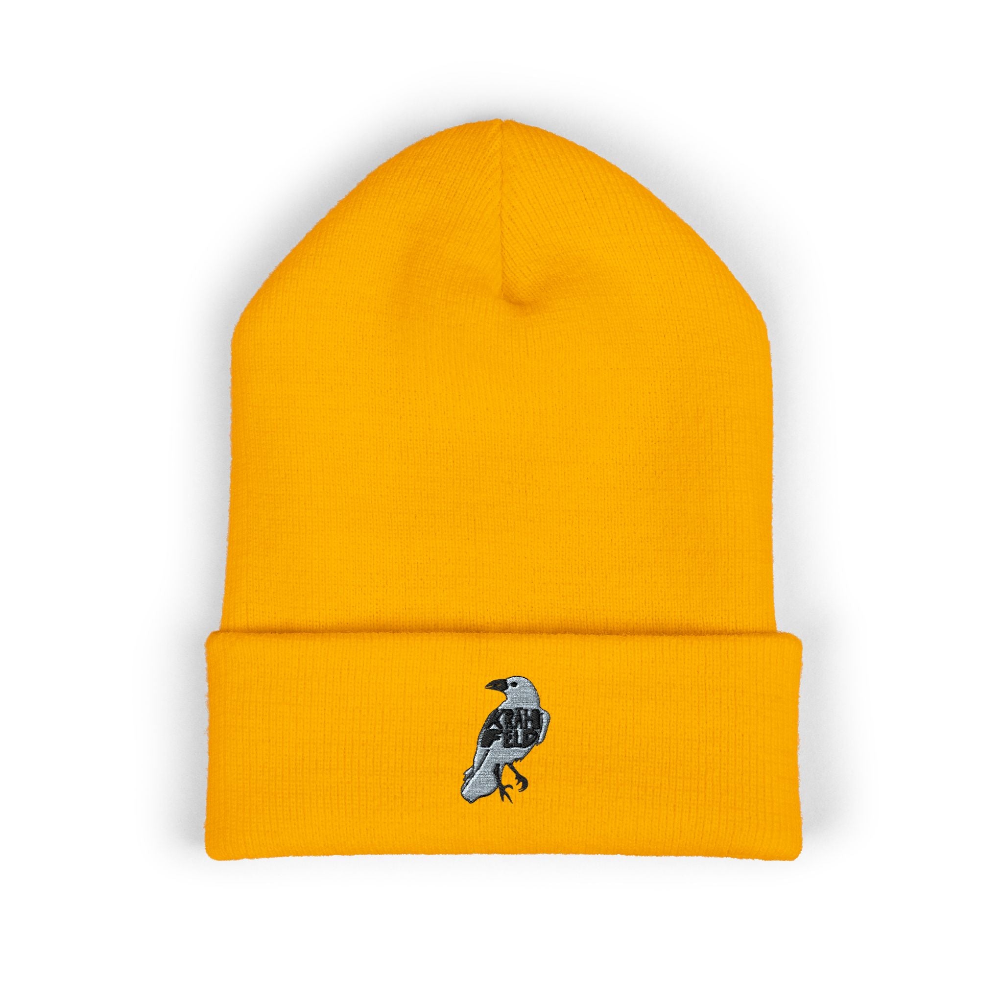 Krähfeld Raven Beanie — Bestickter Rabe | ORGNL Fabrics