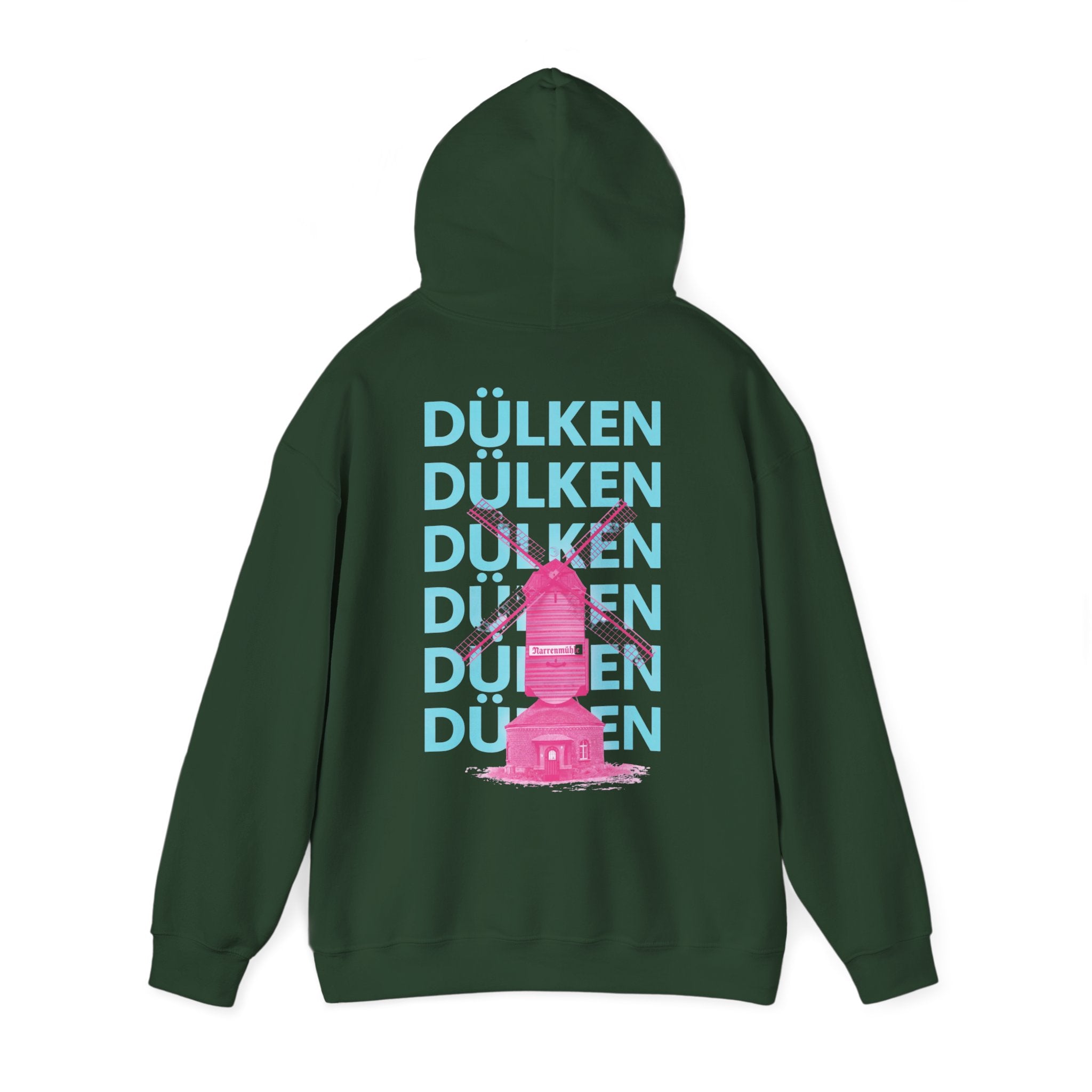 Dülken Narrenmühle Neon Graphic Hoodie – Wear your City Kollektion | ORGNL Fabrics