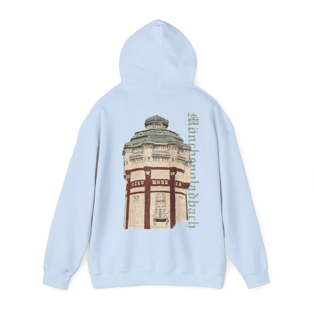 Mönchengladbach Wasserturm Hoodie Backprint – Wear your City Kollektion | ORGNL Fabrics