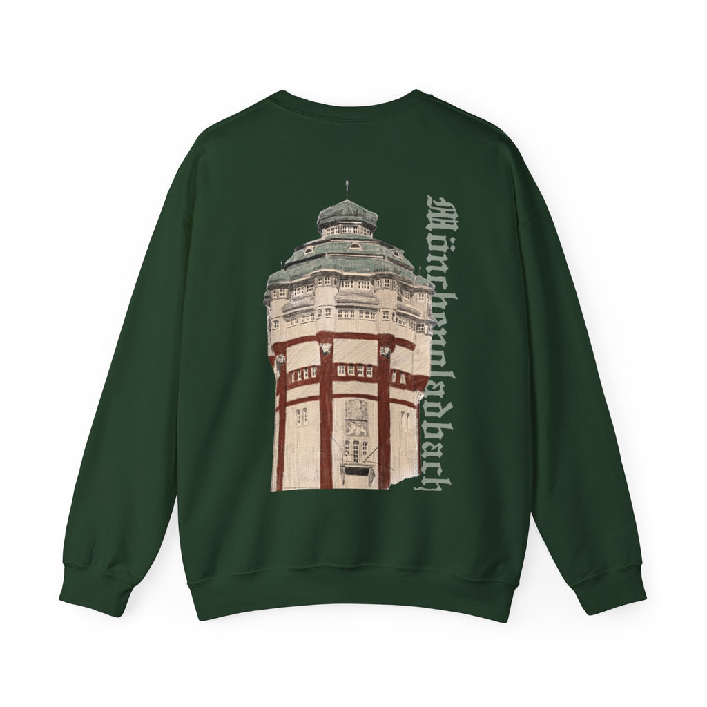 Mönchengladbach Wasserturm Crewneck Sweater Backprint – Wear your City Kollektion | ORGNL Fabrics