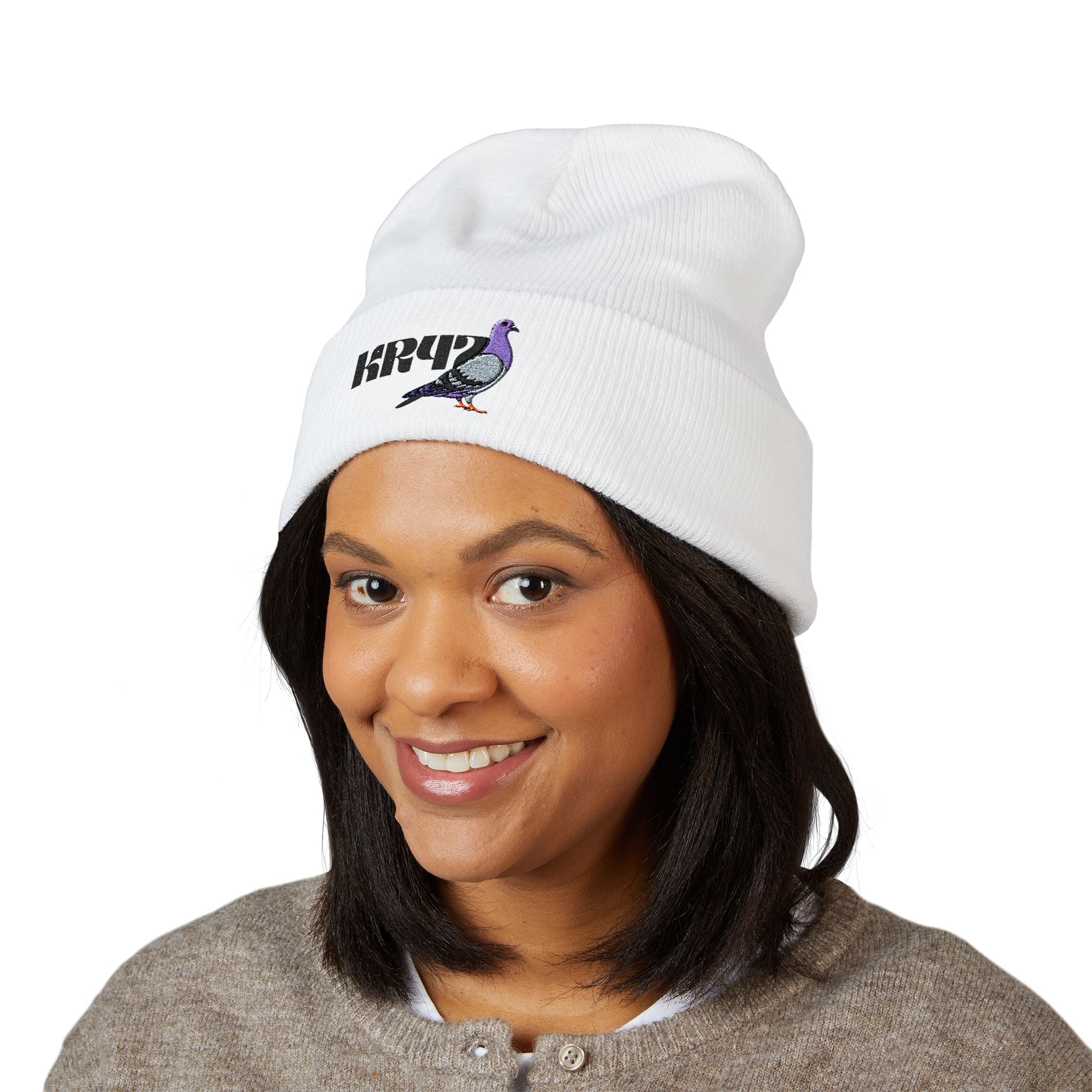 KR47 Taube Beanie — Krefeld 47 Bestickt | ORGNL Fabrics