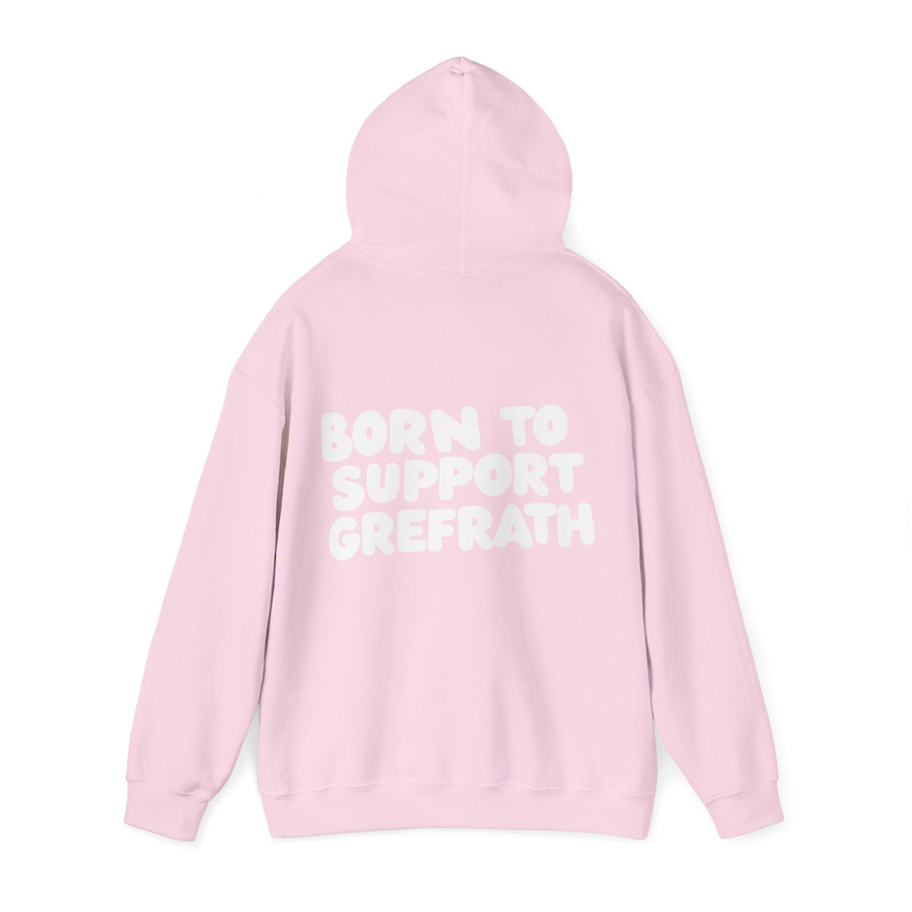 Born to Support Grefrath Hoodie Backprint – Wear your City Kollektion | ORGNL Fabrics