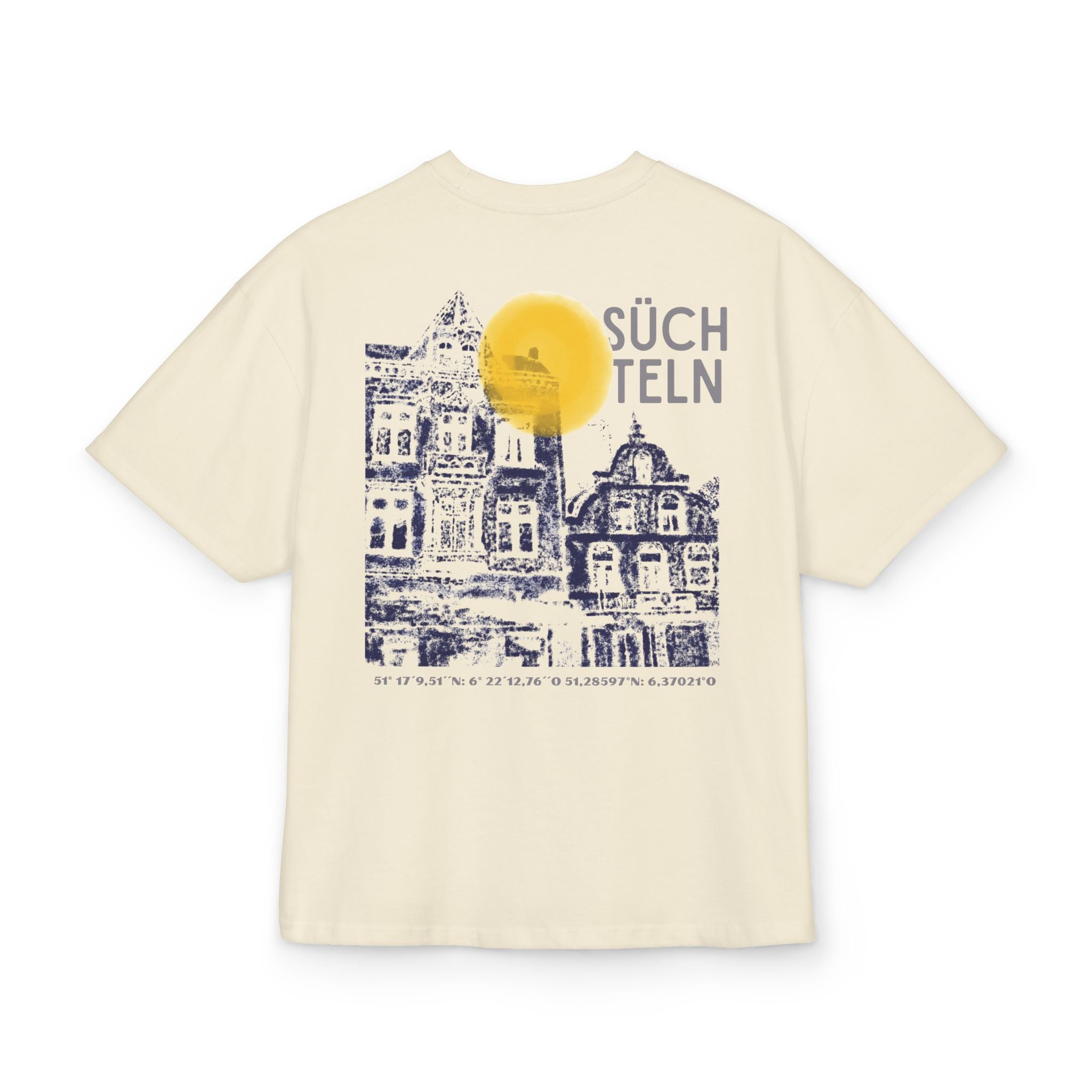 Viersen Süchteln Heavy Oversized T-Shirt Backprint – Wear your City Kollektion | ORGNL Fabrics