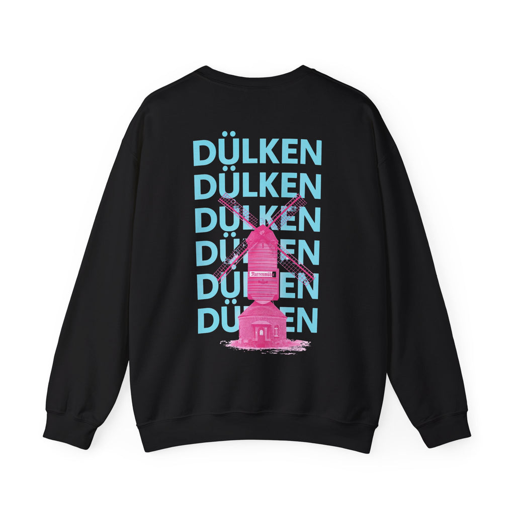 Dülken Narrenmühle Neon Graphic Crewneck Sweater – Wear your City Kollektion | ORGNL Fabrics