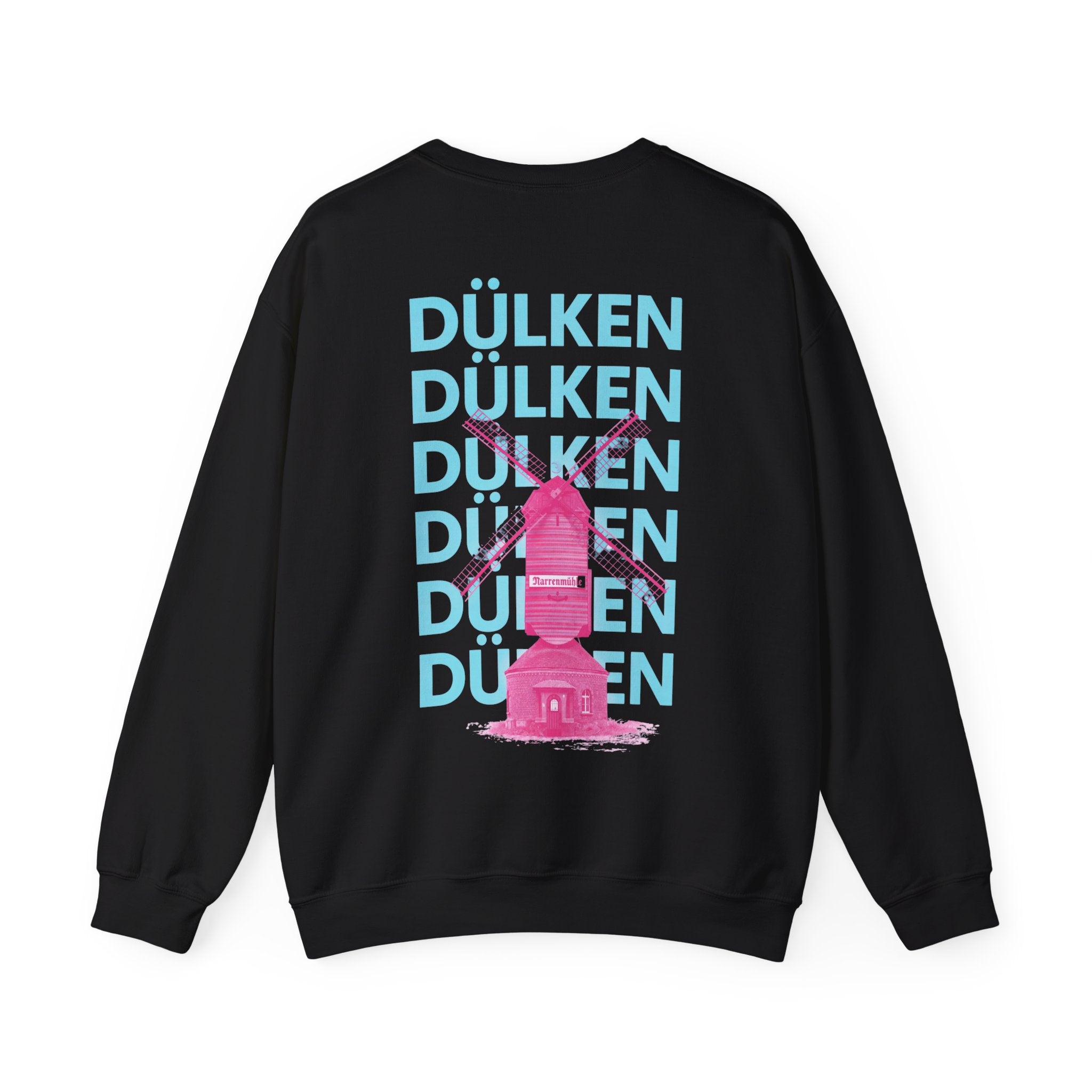 Dülken Narrenmühle Neon Graphic Crewneck Sweater – Wear your City Kollektion | ORGNL Fabrics