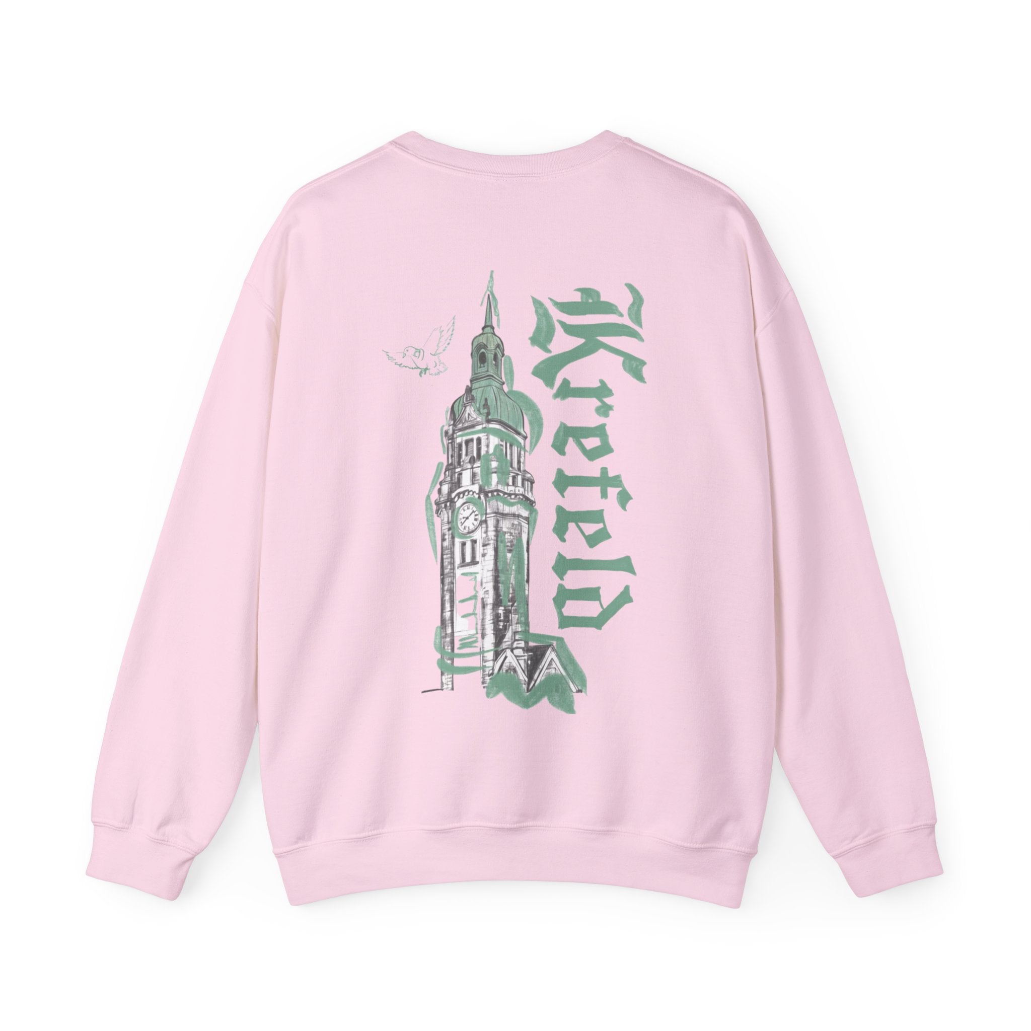 Krefeld HBF Tower Crewneck Sweater Backprint – Wear your City Kollektion | ORGNL Fabrics