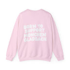 Born to Support Mönchengladbach Crewneck Sweater Backprint – Wear your City Kollektion | ORGNL Fabrics