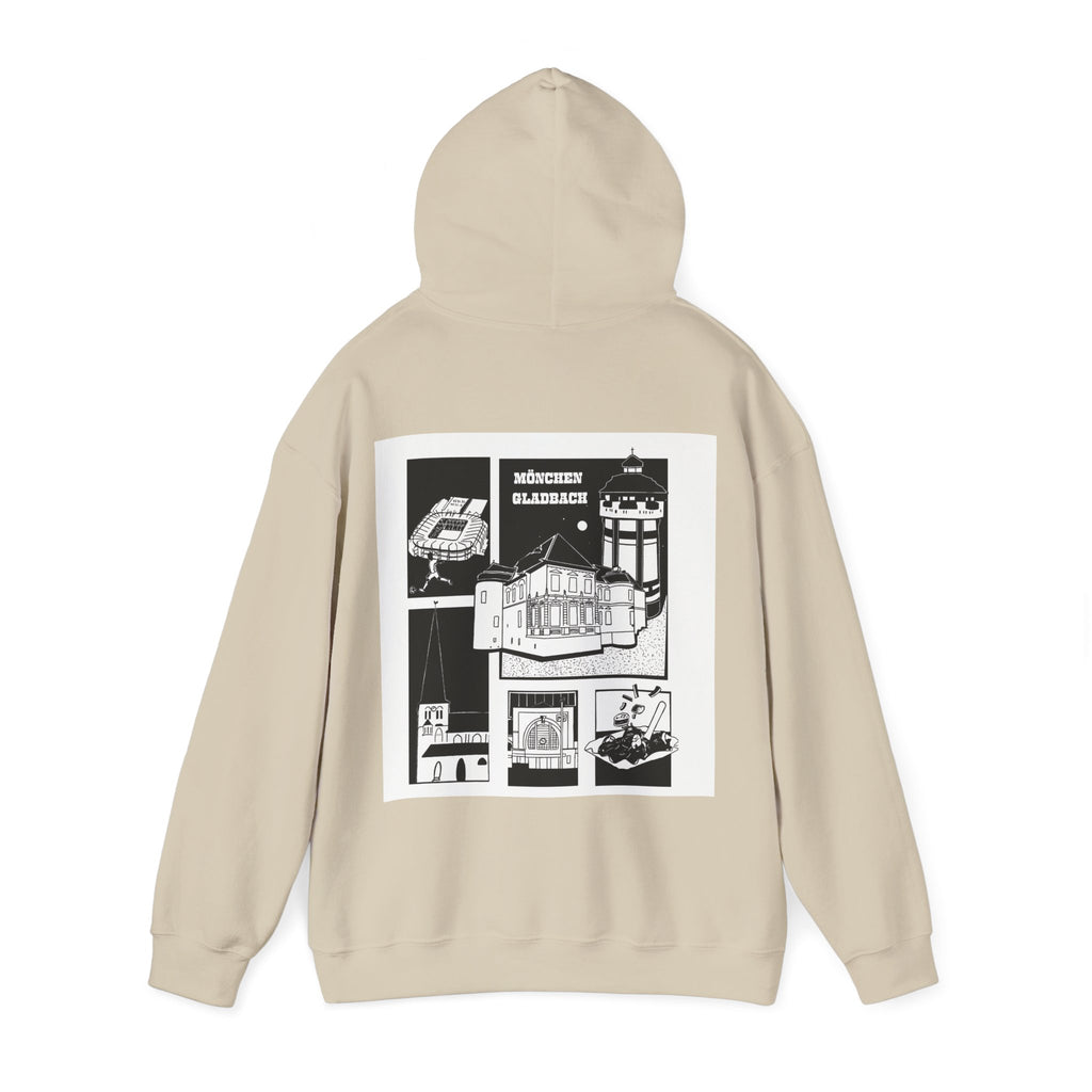 Mönchengladbach Stories Graphic Hoodie Backprint – Wear your City Kollektion | ORGNL Fabrics