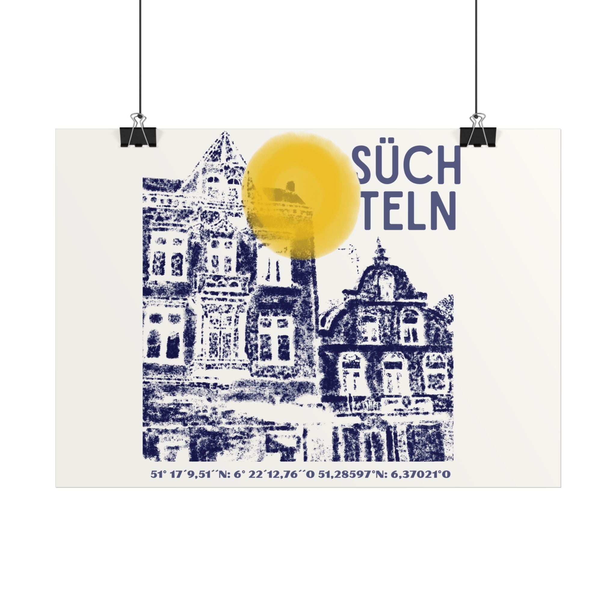 Viersen Süchteln Poster – Home & Living Kollektion | ORGNL Fabrics