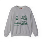 Krefeld Schluff Vintage Look Crewneck Sweater Frontprint – Wear your City Kollektion | ORGNL Fabrics