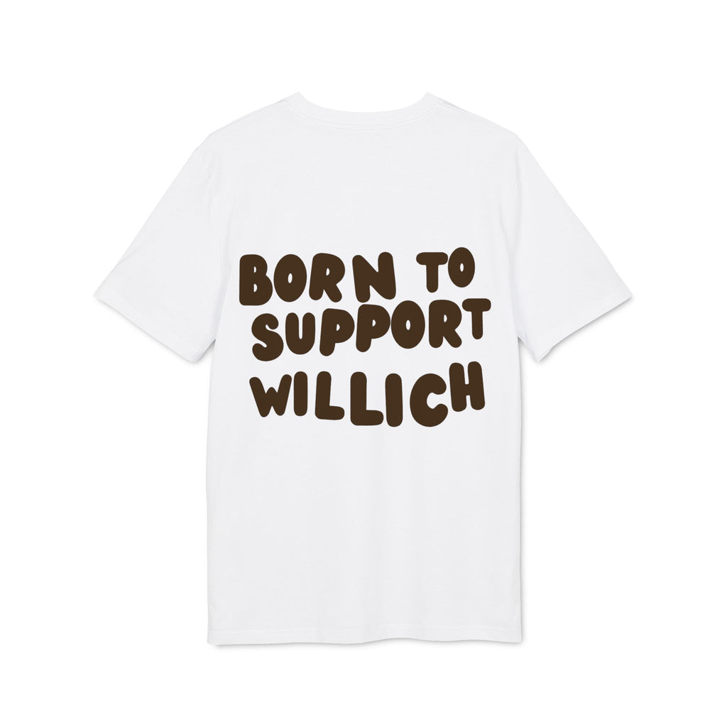 Born to Support Willich Slim Fit T-Shirt Backprint – Wear your City Kollektion | ORGNL Fabrics