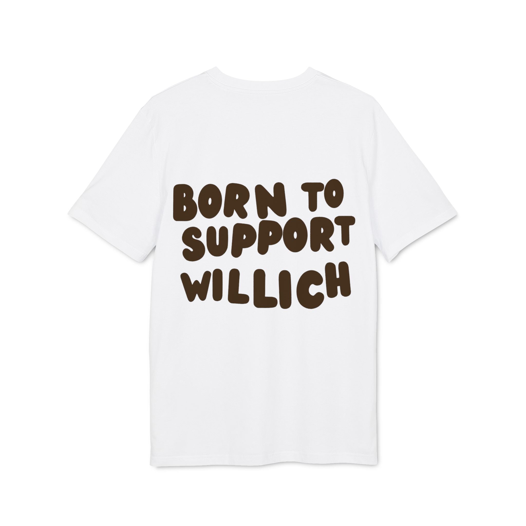 Born to Support Willich Slim Fit T-Shirt Backprint – Wear your City Kollektion | ORGNL Fabrics