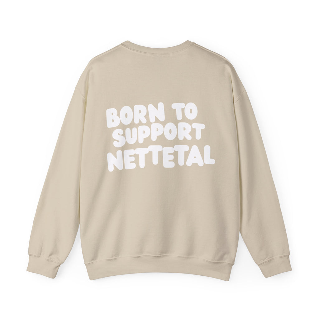 Born to Support Nettetal Crewneck Sweater Backprint – Wear your City Kollektion | ORGNL Fabrics