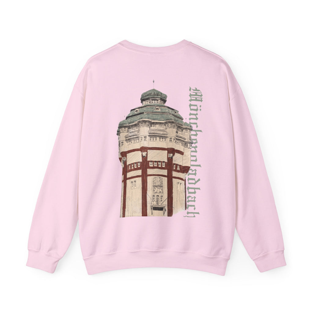 Mönchengladbach Wasserturm Crewneck Sweater Backprint – Wear your City Kollektion | ORGNL Fabrics